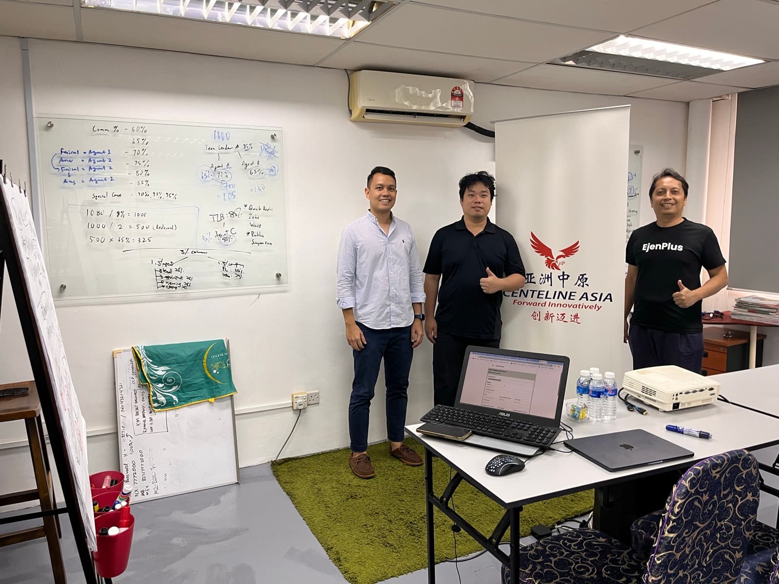 EjenPlus team with client